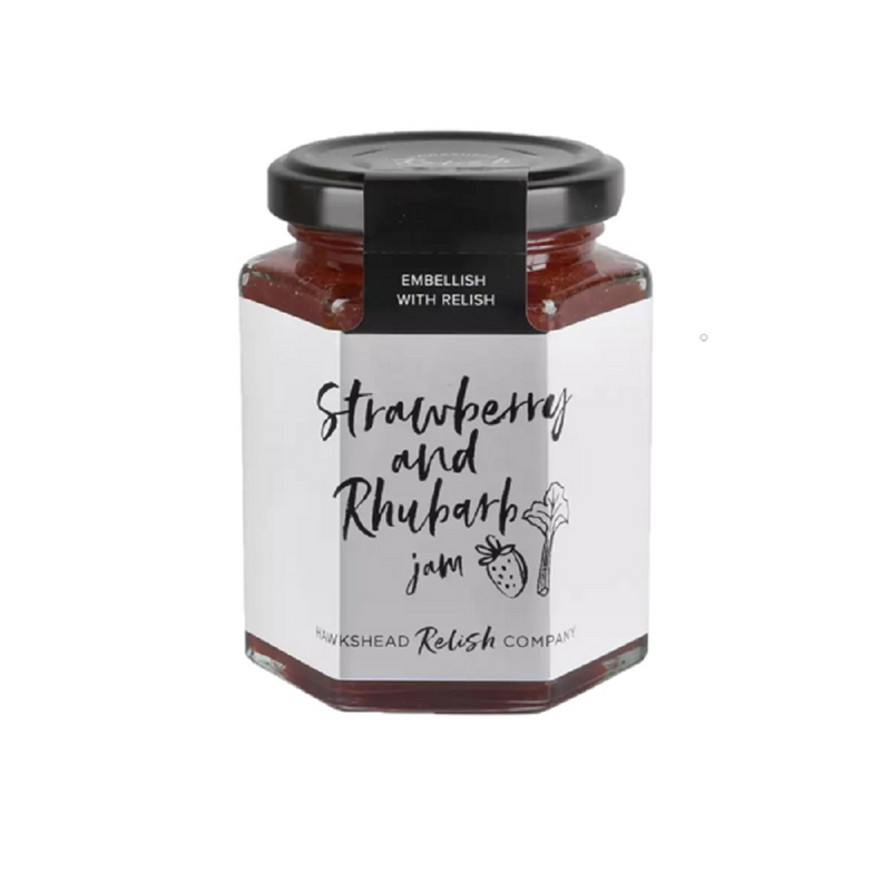 Hawkshead Relish Company Strawberry & Rhubarb Jam – 220g