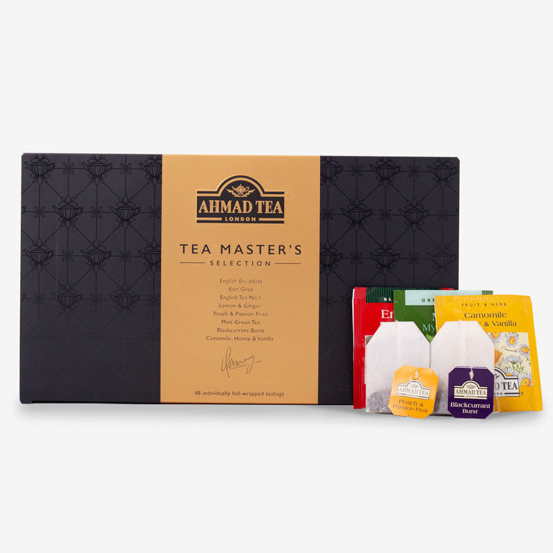 Tea Master's Selection in Charcoal - Box, envelopes and teabags