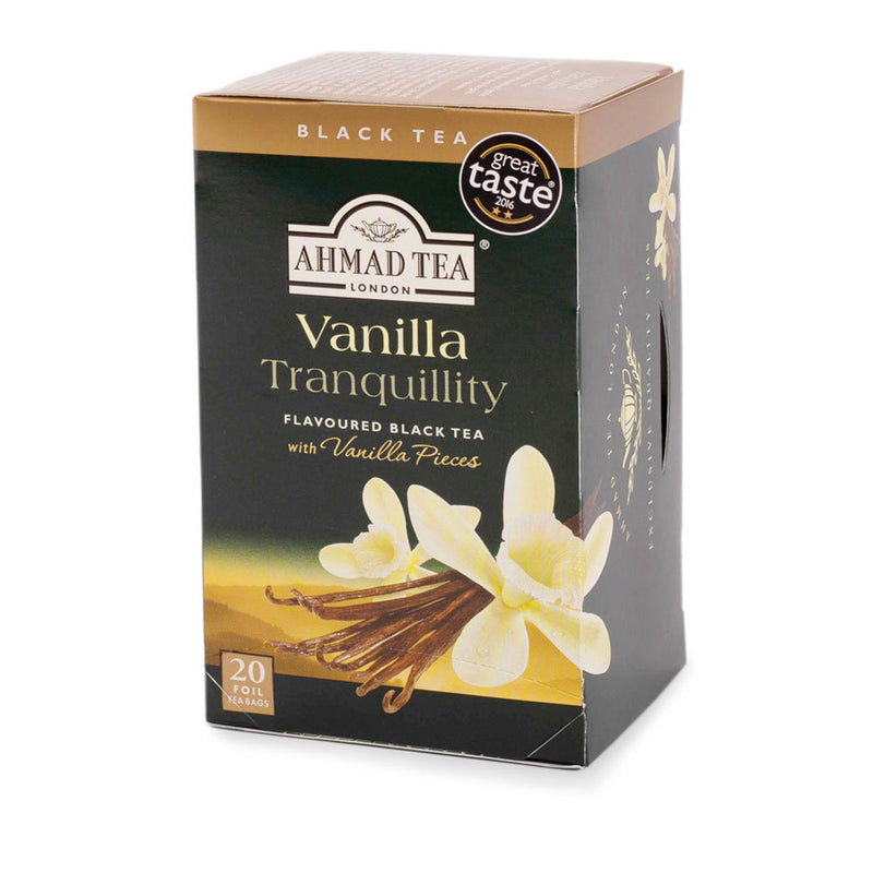 Vanilla Tranquillity 20 Teabags - Side angle of box