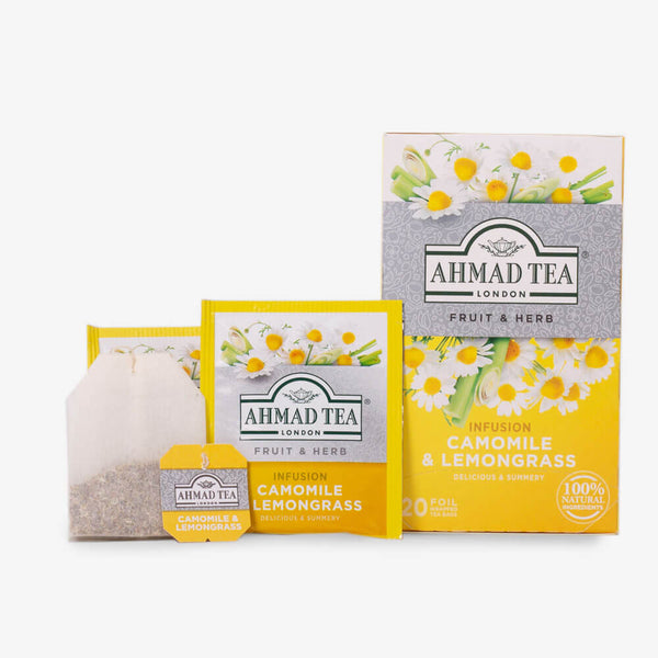 Camomile & Lemongrass 20 Teabags - Box, envelopes and teabag