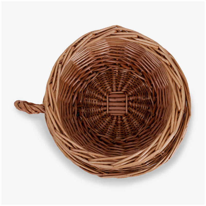 Wicker Teacup Basket (Small) - Top view of basket
