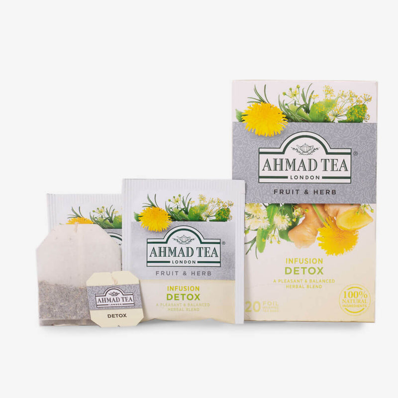 Detox 20 Teabags - Box, envelopes and teabag