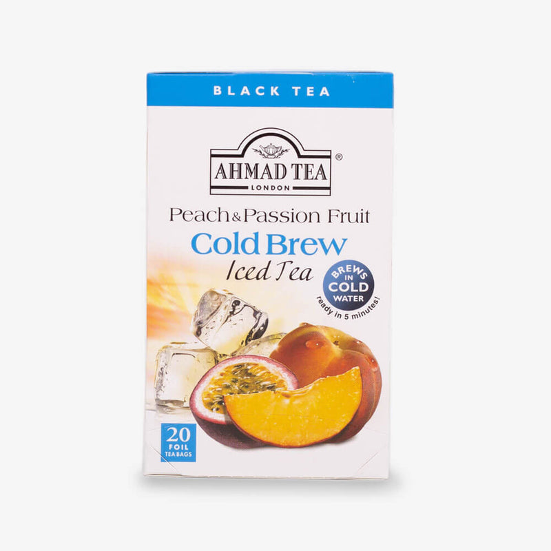 Peach & Passion Fruit Cold Brew Iced Black Tea - 20 Teabags