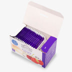 6 Packs of 20 Foil Teabags - Open box on side