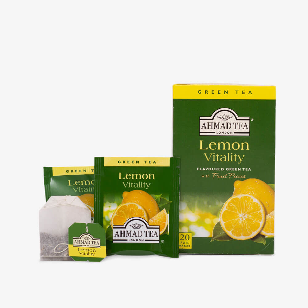 Lemon Vitality Tea Teabags Green Teas AhmadTea Ahmad tea