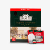 English Breakfast 100 Foil Teabags - Box, envelope and teabags