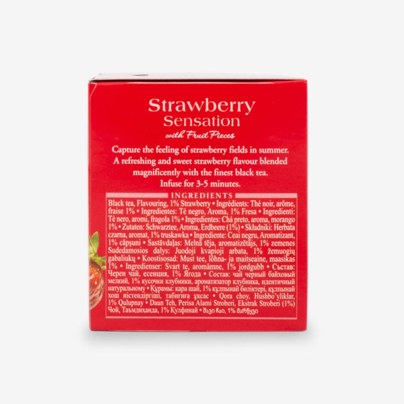 Strawberry Sensation Fruit Black Tea - 6 Packs of 20 Teabags (S&S)