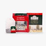 Tea Chest Four Caddy - English Breakfast box, envelope and teabag
