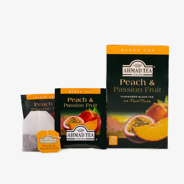 Peach & Passion Fruit 20 Teabags - Box, envelopes and teabag