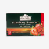 Strawberry Sensation Fruit Black Tea - 6 Packs of 20 Foil Teabags (S&S)