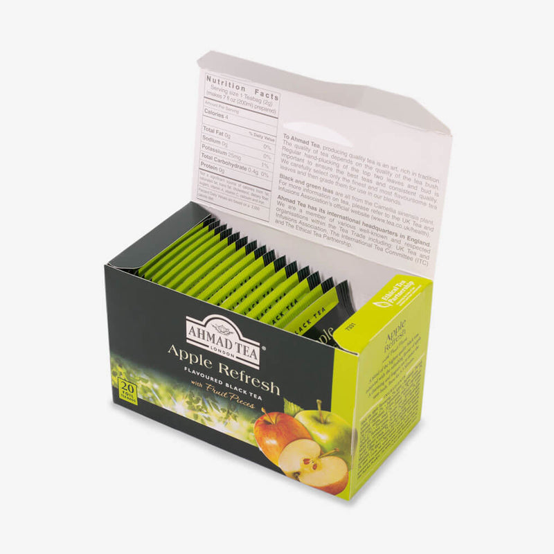 6 Packs of 20 Teabags - Open box on side