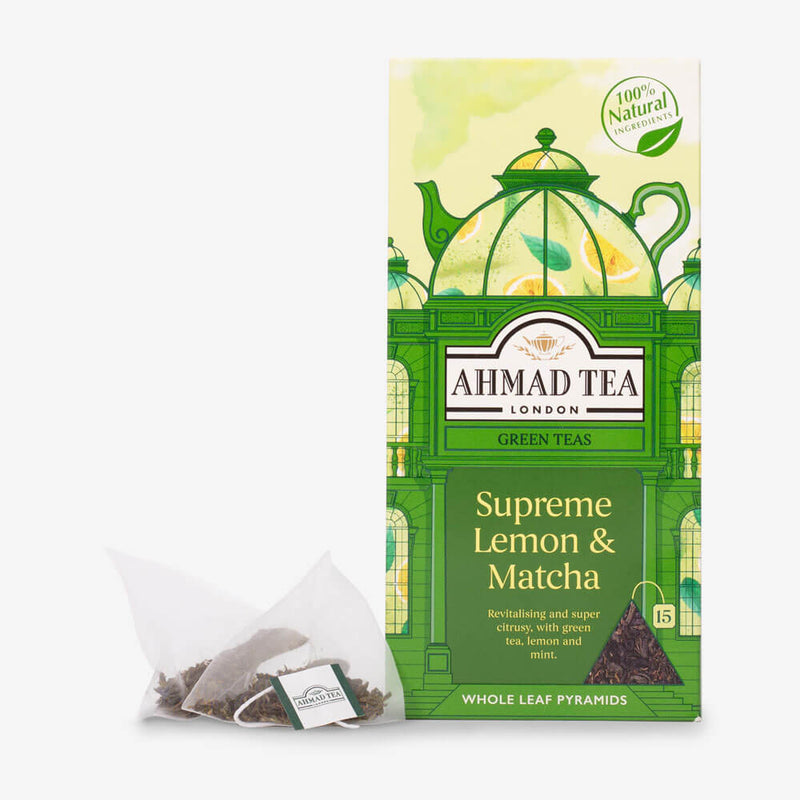15 Pyramid Teabags - Box and pyramid teabag