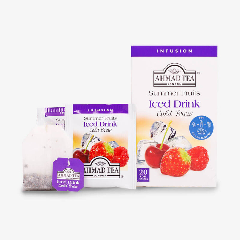 Summer Fruits Iced Drink Cold Brew 20 Teabags - Box, envelopes and teabag
