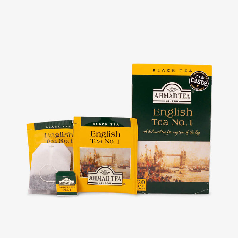 English Tea No. 1 20 Teabags - Box, envelope and teabags