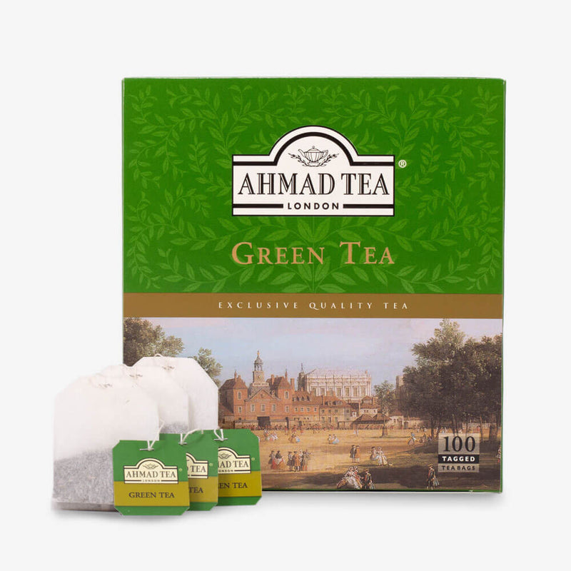 Green Tea 100 Teabags - Box and teabags