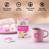 Peach, Carob & Rose Petals "Beauty" Infusion 20 Teabags - Key benefits