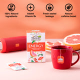 Grapefruit, Mate & Guarana Seed "Energy" Infusion 20 Teabags - Key benefits